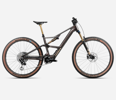 Orbea RISE SL M-LTD 420W - 2025 | Cosmic Carbon View - Golden Sand 