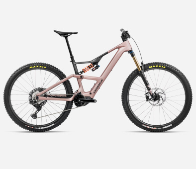 Orbea RISE LT M-TEAM 420W - 2025 | Desert Rose - Carbon Raw 