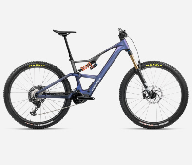 Orbea RISE LT M-TEAM 420W - 2025 | Tanzanite Carbon View - Carbon Raw 